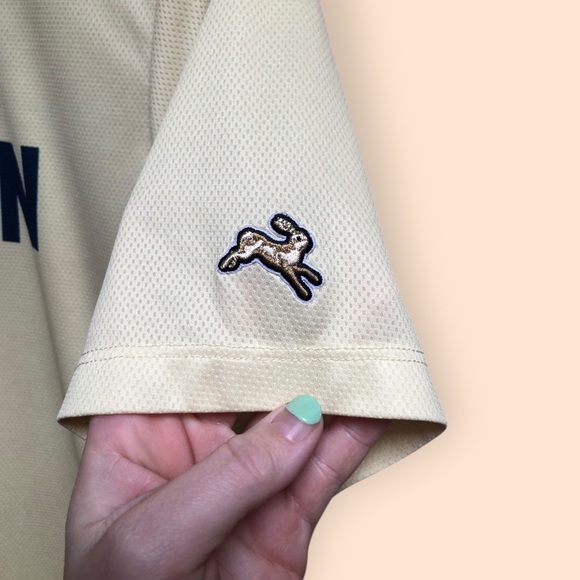 Tracksmith MENS Yellow Boston Short Sleeve T-shirt Running Jersey Performance M - Picture 5 of 13